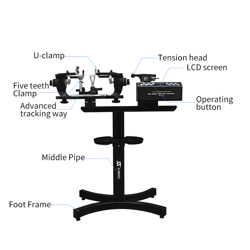 SIBOASI S616 BADMINTON TENNIS RACKET RESTRINGING MACHINE