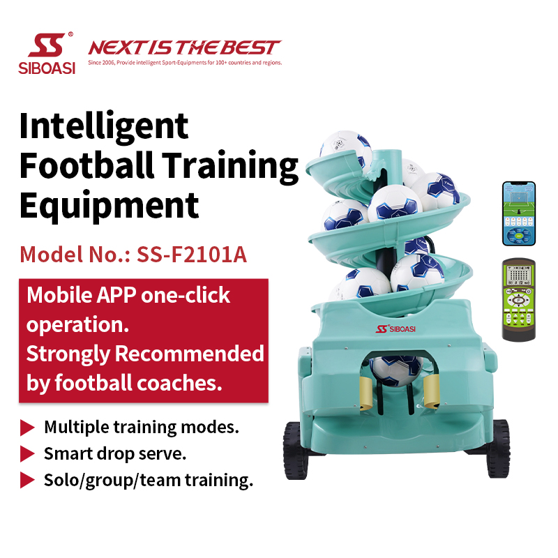 SIBOASI FOOTBALL TRAINING MACHINE EQUIPMENT F2101A APP CONTROL NEW 