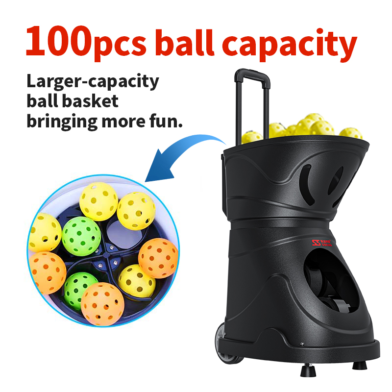 SIBOASI C2401A PICKLEBALL TRAINING MACHINE WITH BOTH APP CONTROL AND REMOTE CONTROL
