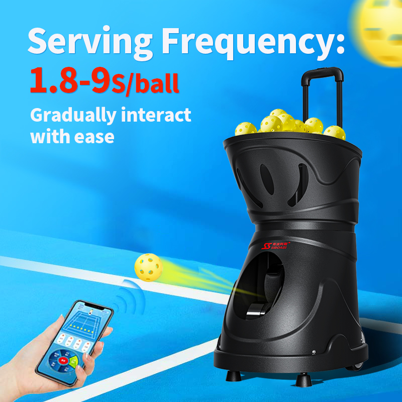 SIBOASI C2401A PICKLEBALL TRAINING MACHINE WITH BOTH APP CONTROL AND REMOTE CONTROL