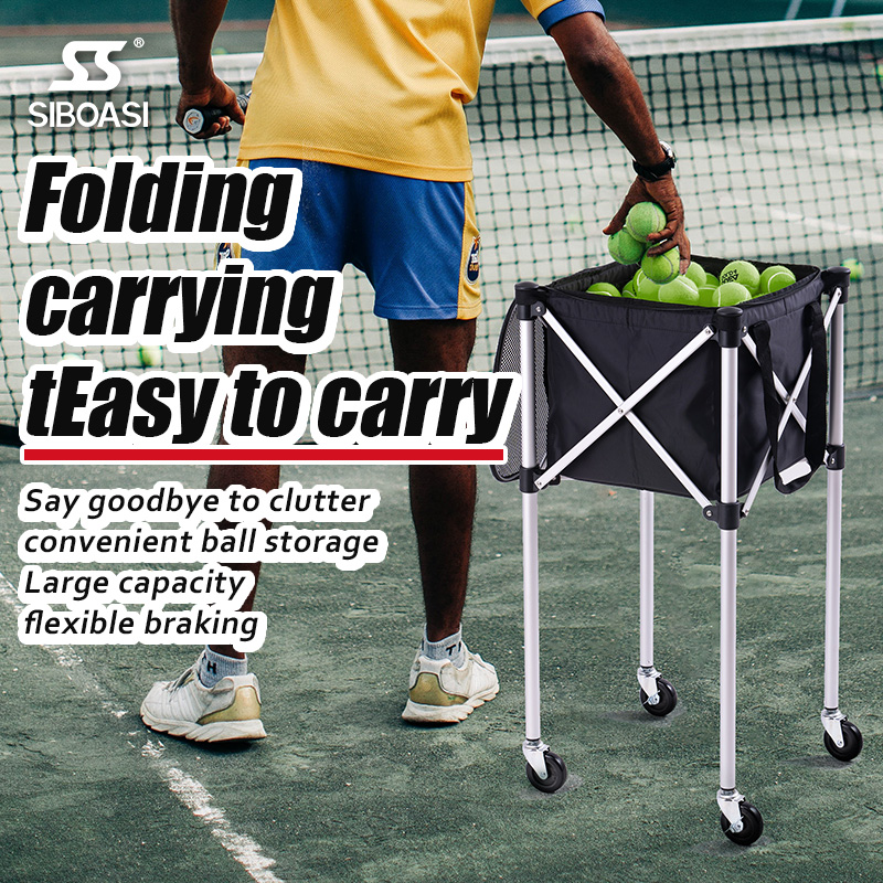 SIBOASI Tennis Ball Hopper Cart S708