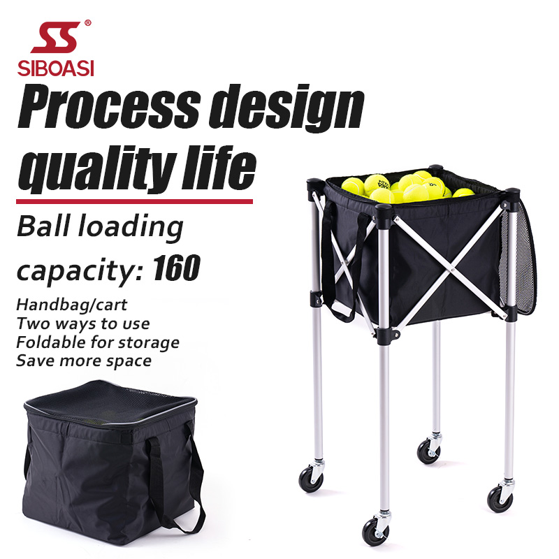 SIBOASI Tennis Ball Hopper Cart S708