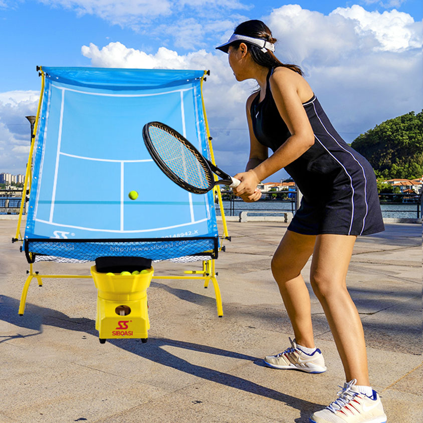 TTS2000 tennis ball machine+tennis rebouder net