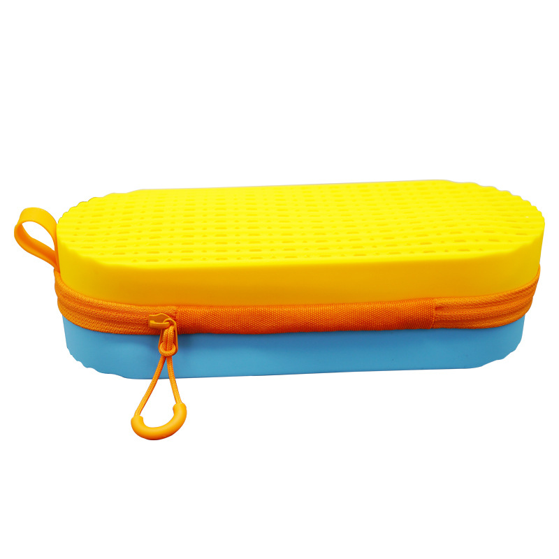 BUYUER Silicone Swim Goggle Case – Portable Travel Organizer for Sunglasses, Swimwear, Toiletries & Electronics, Durable Water-Repellent Pouch with Dual Drain Holes, EVA-Like Protection (200x80x50mm, Multiple Colors)