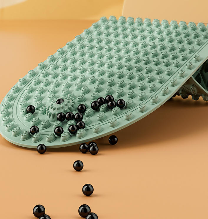 BUYUER Acupressure Mat for Slow Running, Non-Slip Soft Silicone Foot Massage Mat with Magnetic Beads, Thickened Toe Pressure Plate for Plantar Fasciitis Relief, Meridian经络疏通, Home Fitness & Reflexology, 4 Colors