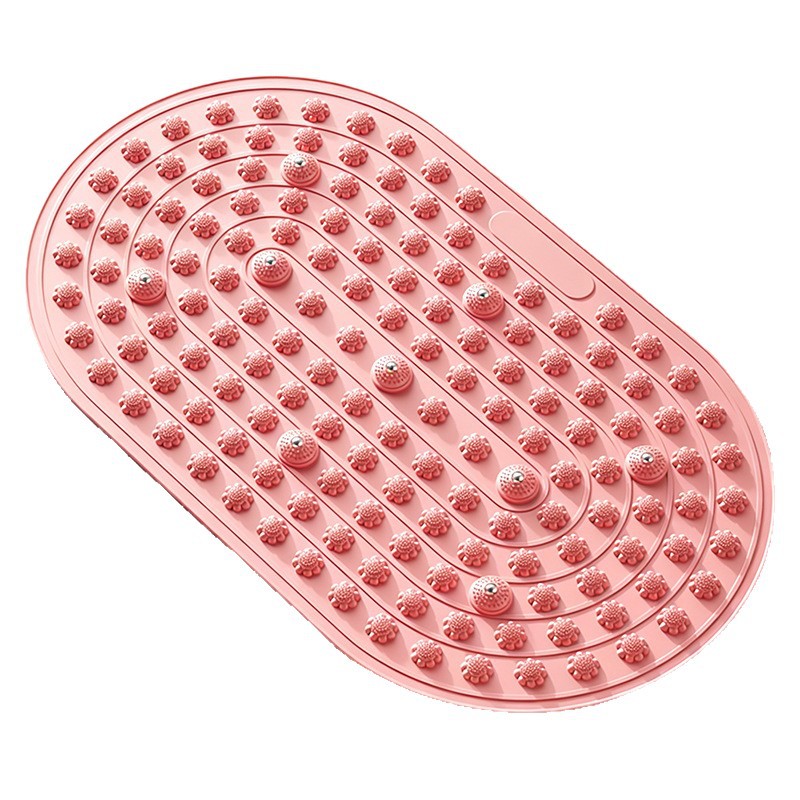 BUYUER TPE Liquid Silicone Acupressure Mat – Slow Running Foot Massage Mat for Indoor Running, Meridian & Reflexology Stimulation, Non-Slip, Soft & Resilient, with Magnetic Therapy, Multiple Sizes & Colors