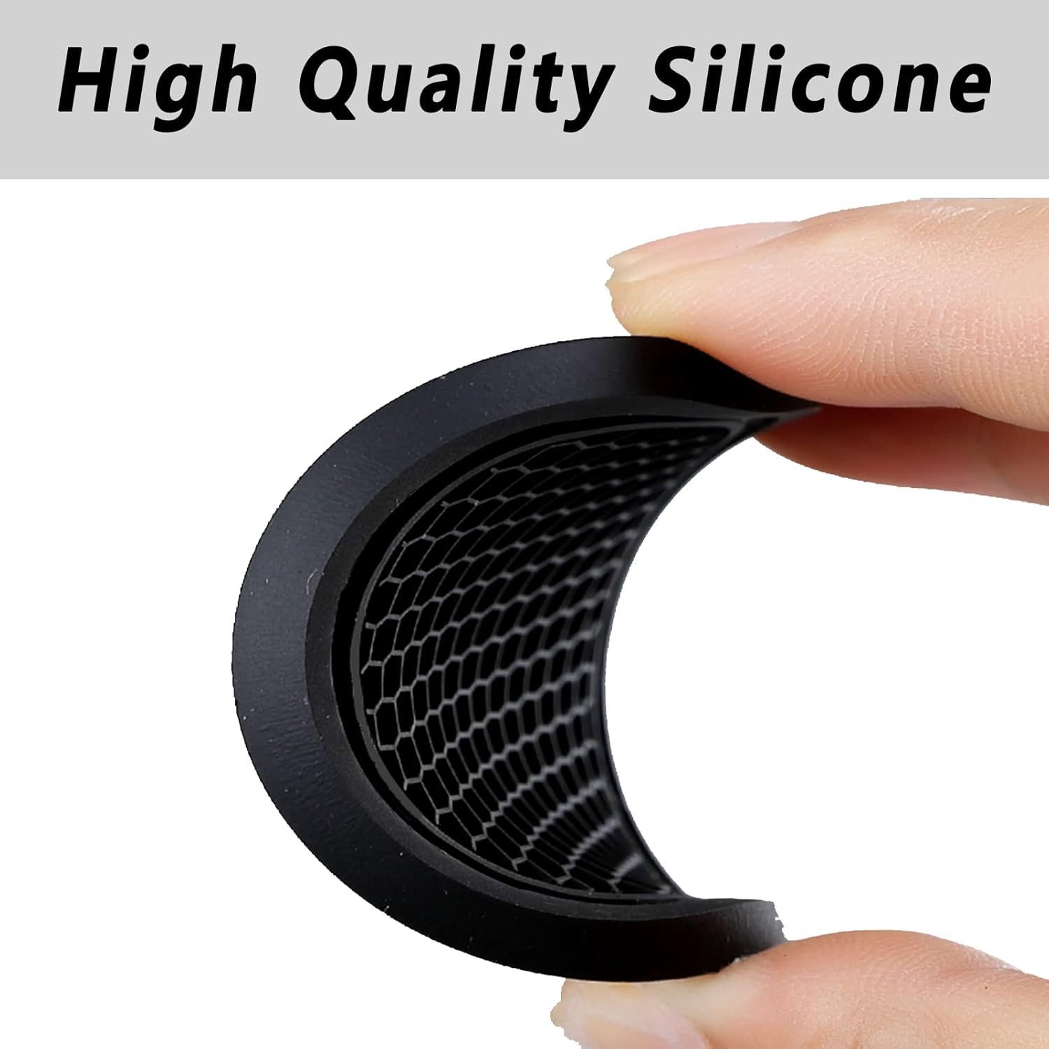 Universal Non-Slip Silicone Car Cup Holder Coaster, 7cm Round Mat for Auto Interior Accessories, Cute Rhinestone & Solid Color Options (BUYUER Brand)