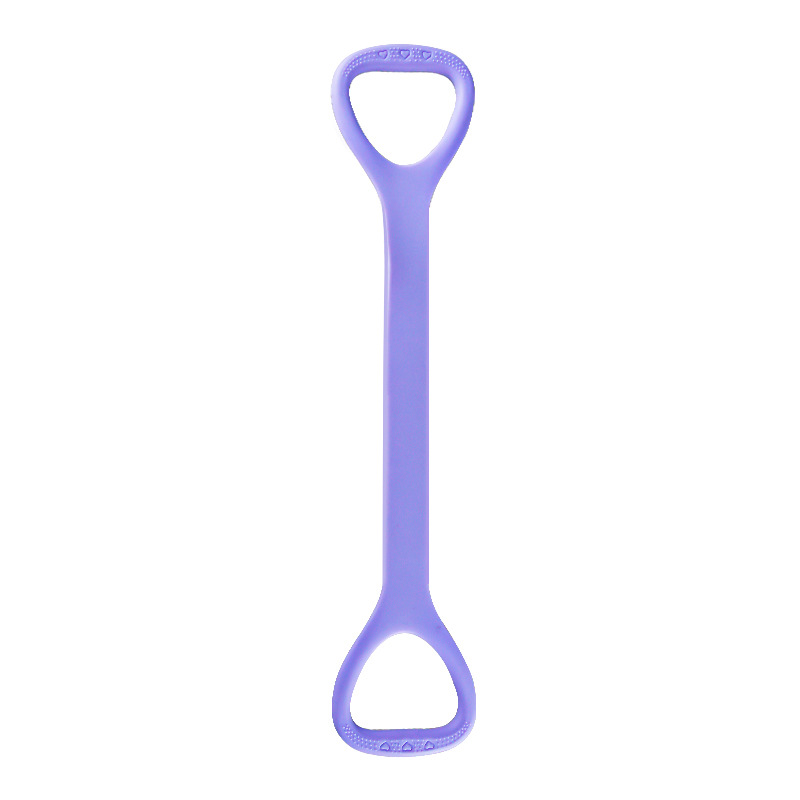 BUYUER Silicone Figure 8 Resistance Band – Home Shoulder Opener & Back Shaper, 6X Elastic Pull Rope for Yoga, Pilates, Fitness Training, Non-Slip Anti-Break, Women & Men (4 Colors)