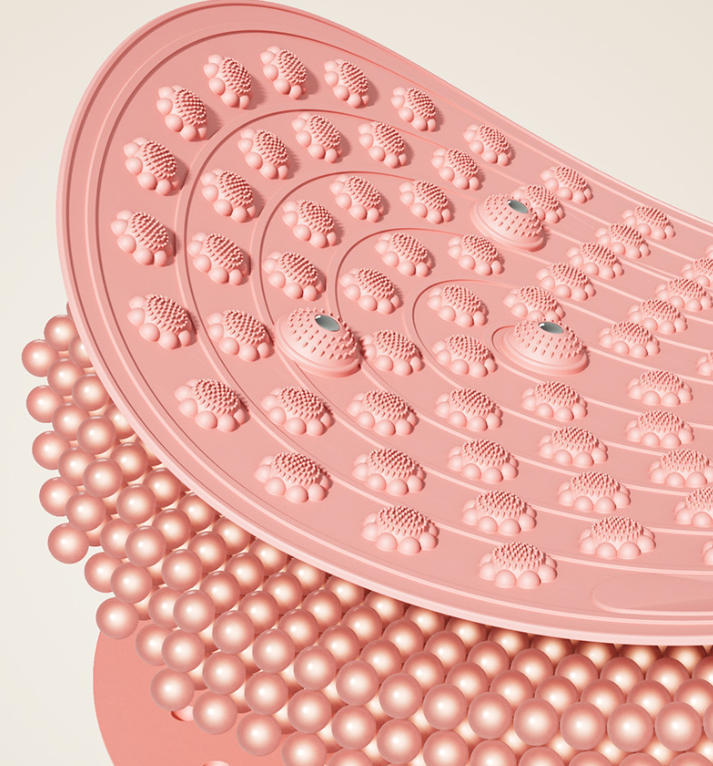 BUYUER TPE Liquid Silicone Acupressure Mat – Slow Running Foot Massage Mat for Indoor Running, Meridian & Reflexology Stimulation, Non-Slip, Soft & Resilient, with Magnetic Therapy, Multiple Sizes & Colors