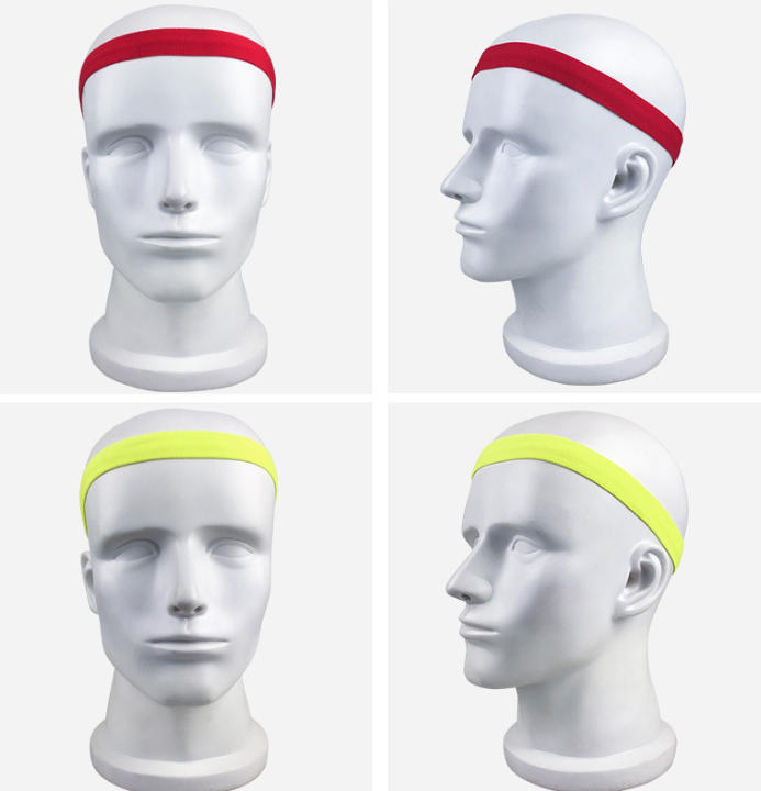 BUYUER Anti-Sweat Silicone Non-Slip Sweatband – Elastic Sports Headband for Men & Women, Outdoor Fitness, Running, Yoga, Basketball, Moisture-Wicking, Breathable & Quick-Dry, Multi-Color