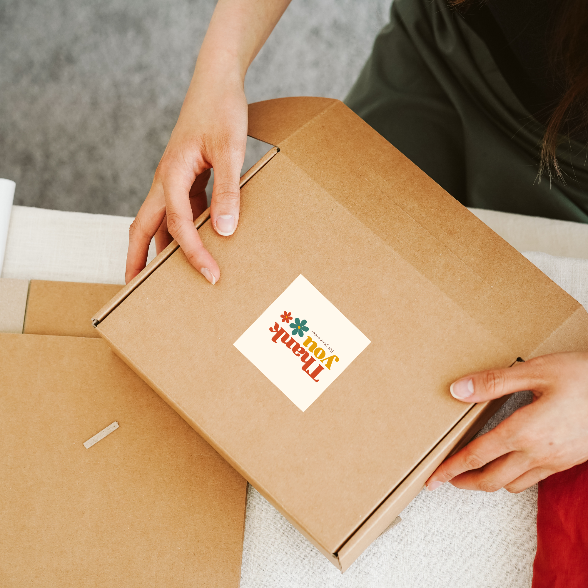 Custom Square Stickers – Your Design, Your Way!