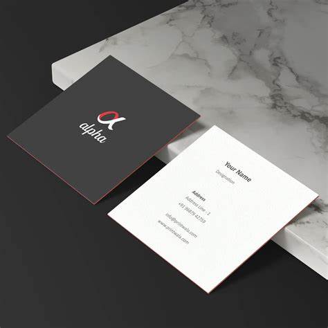 Square Visiting Cards