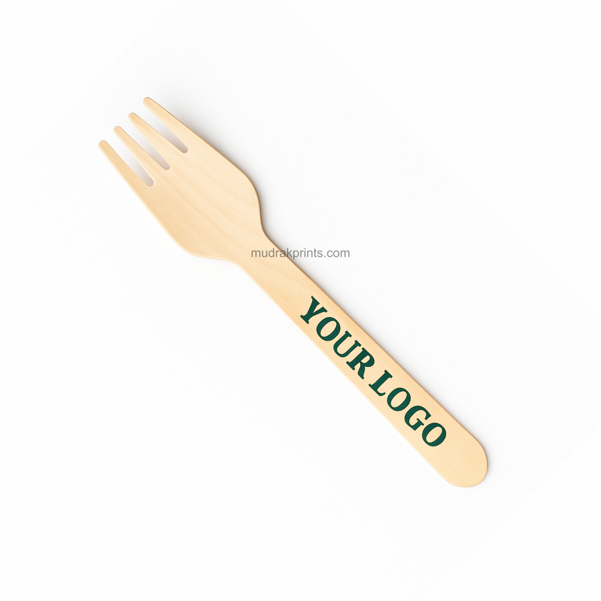 Wooden Fork with Custom Print