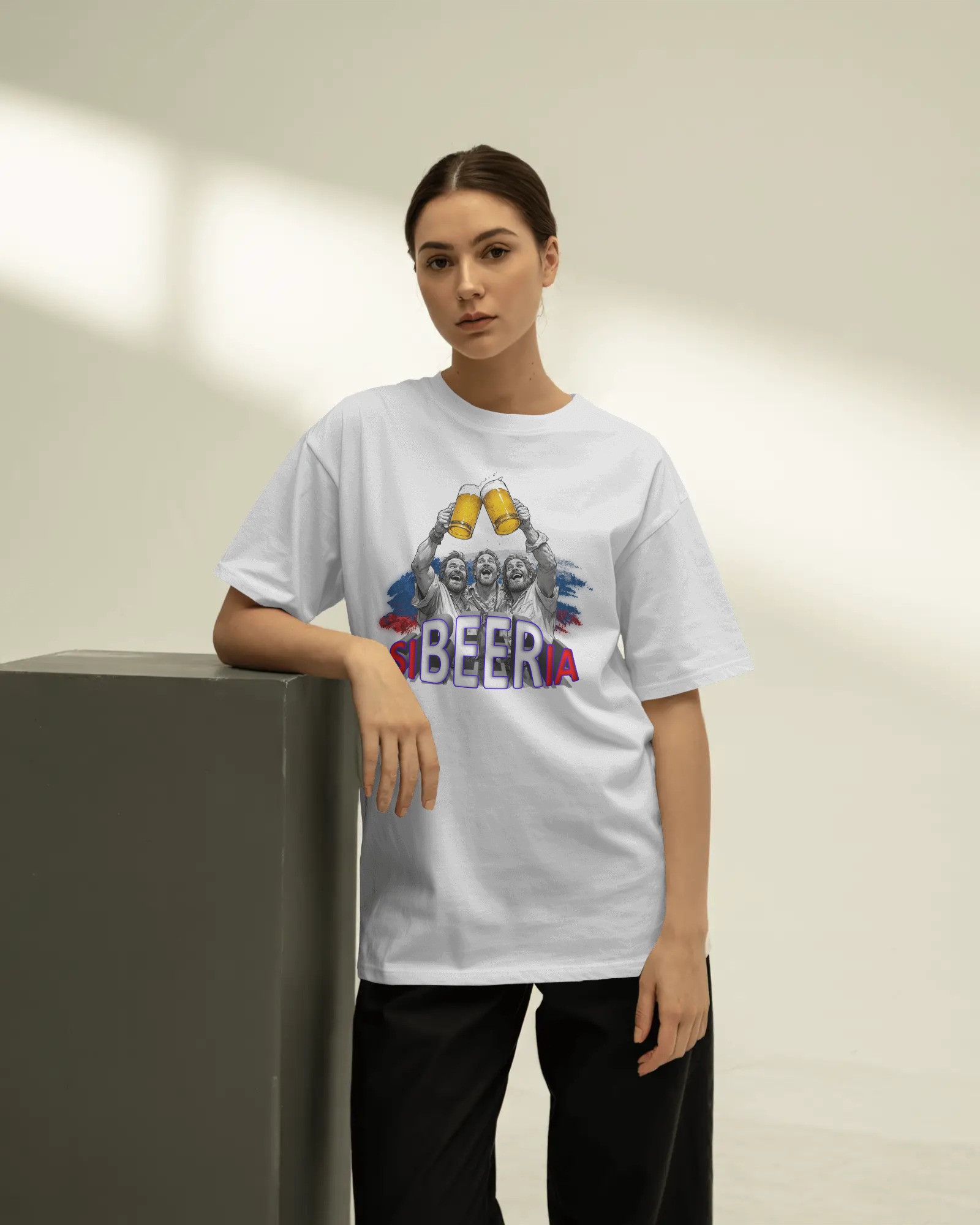 SiBEERia (Sofa King Wasted) Oversized Tee