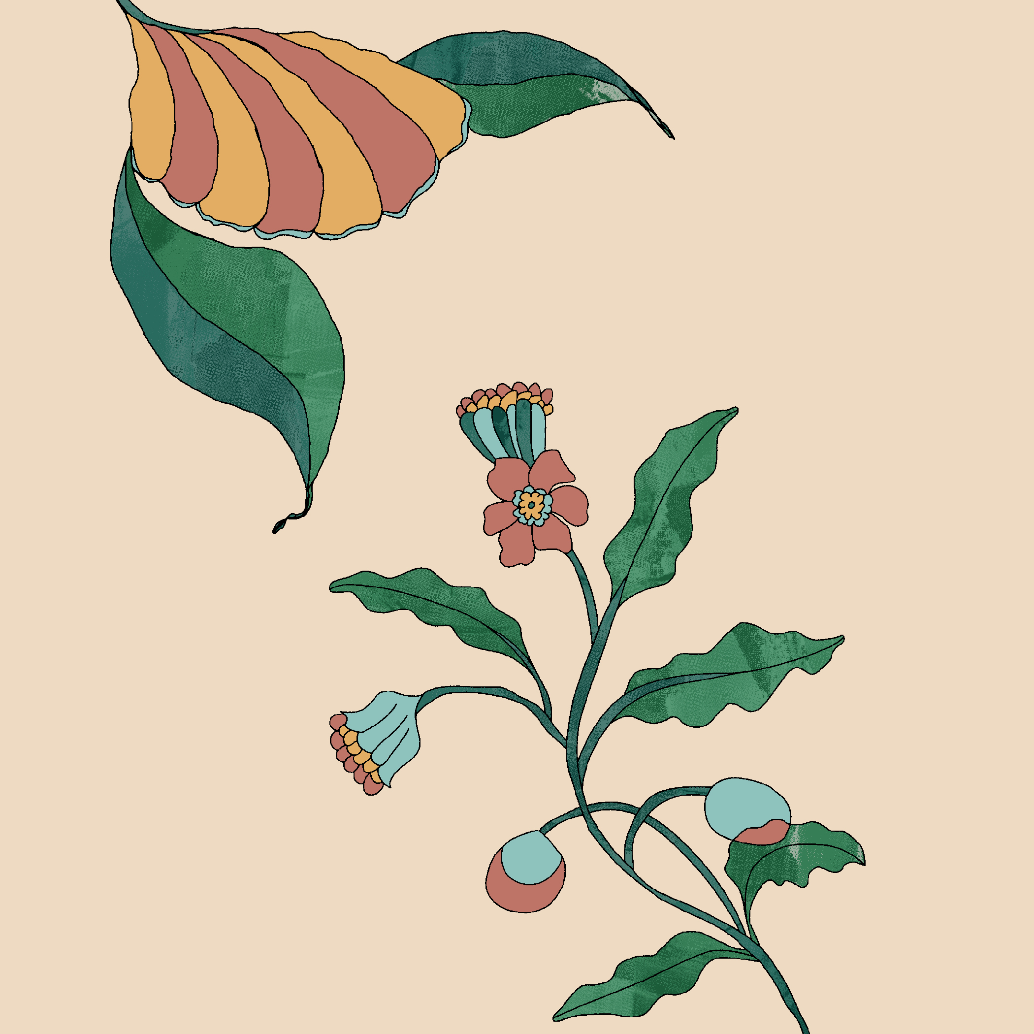 Vintage Botanical Elegance
