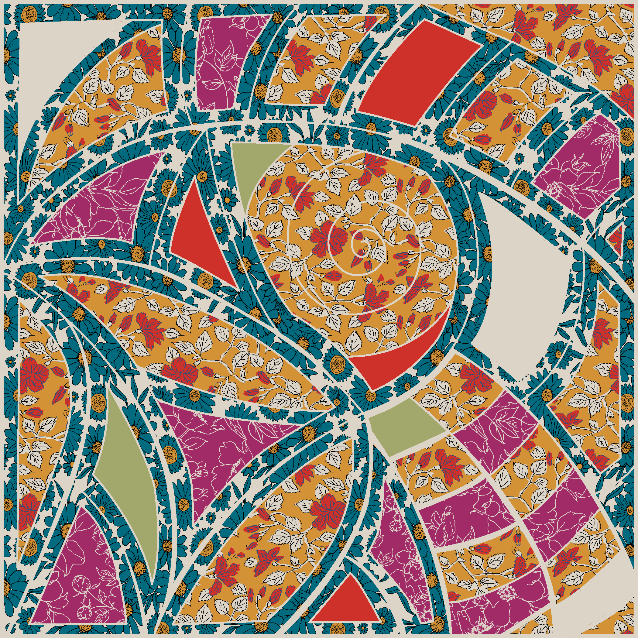 Mosaic Sunburst