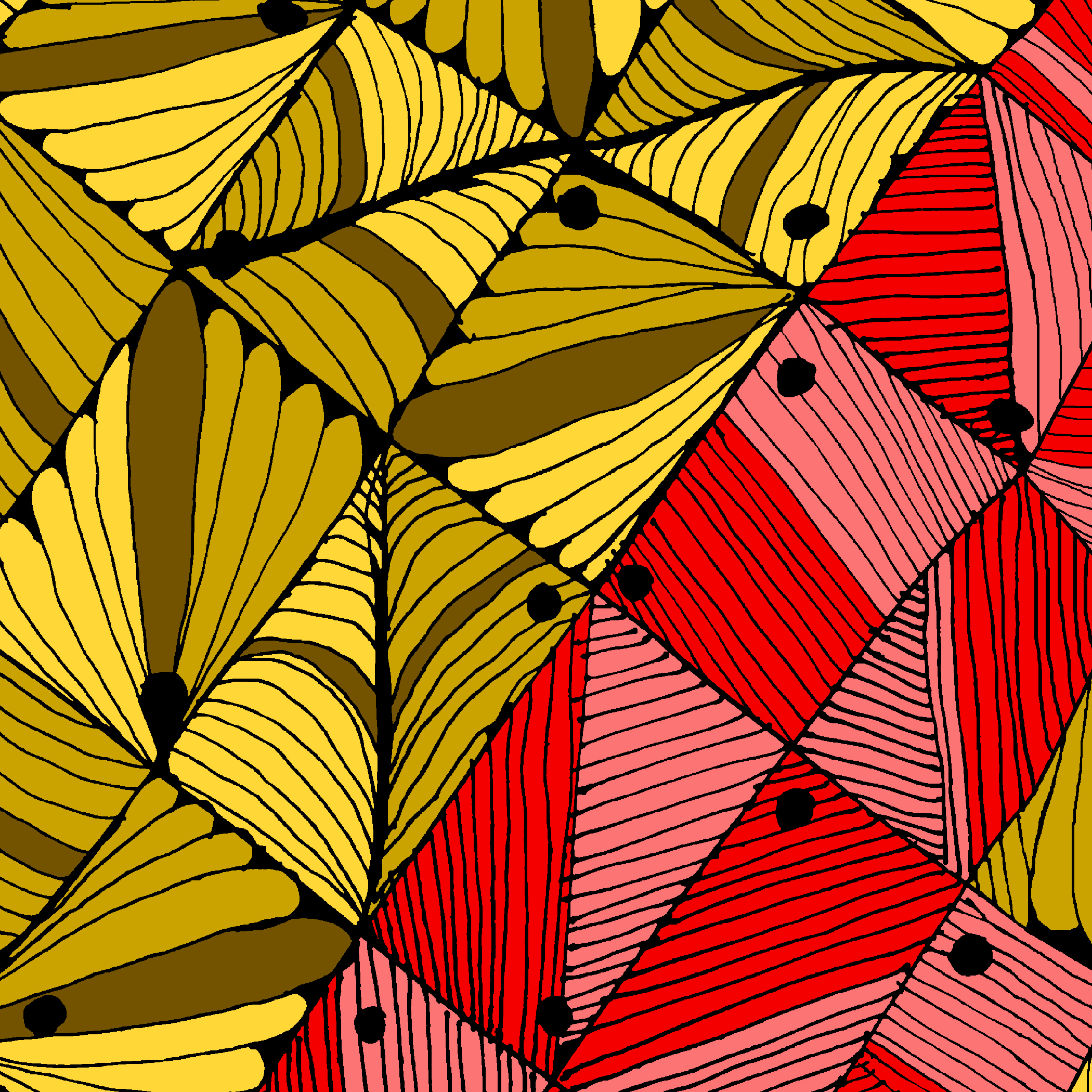 Golden Geometric Stripes Large