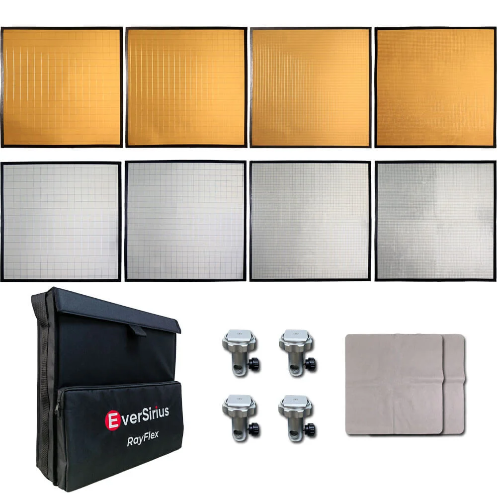 Lustra elastyczne RayFlex 45x45 Srebrne i Złote