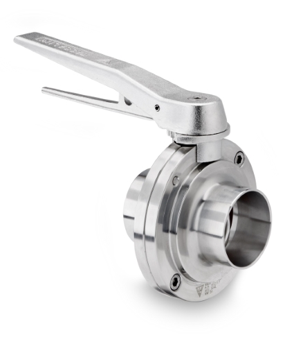 Sanitary Butterfly Valve Food Grade SS-316 UAE
