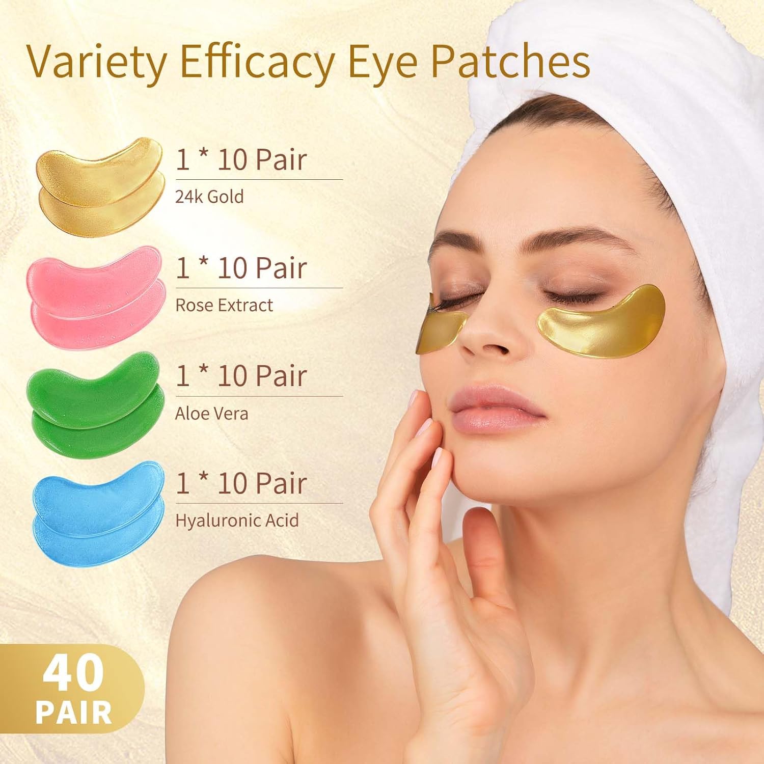 Under Eye Patches, 40 Pairs Eye Mask