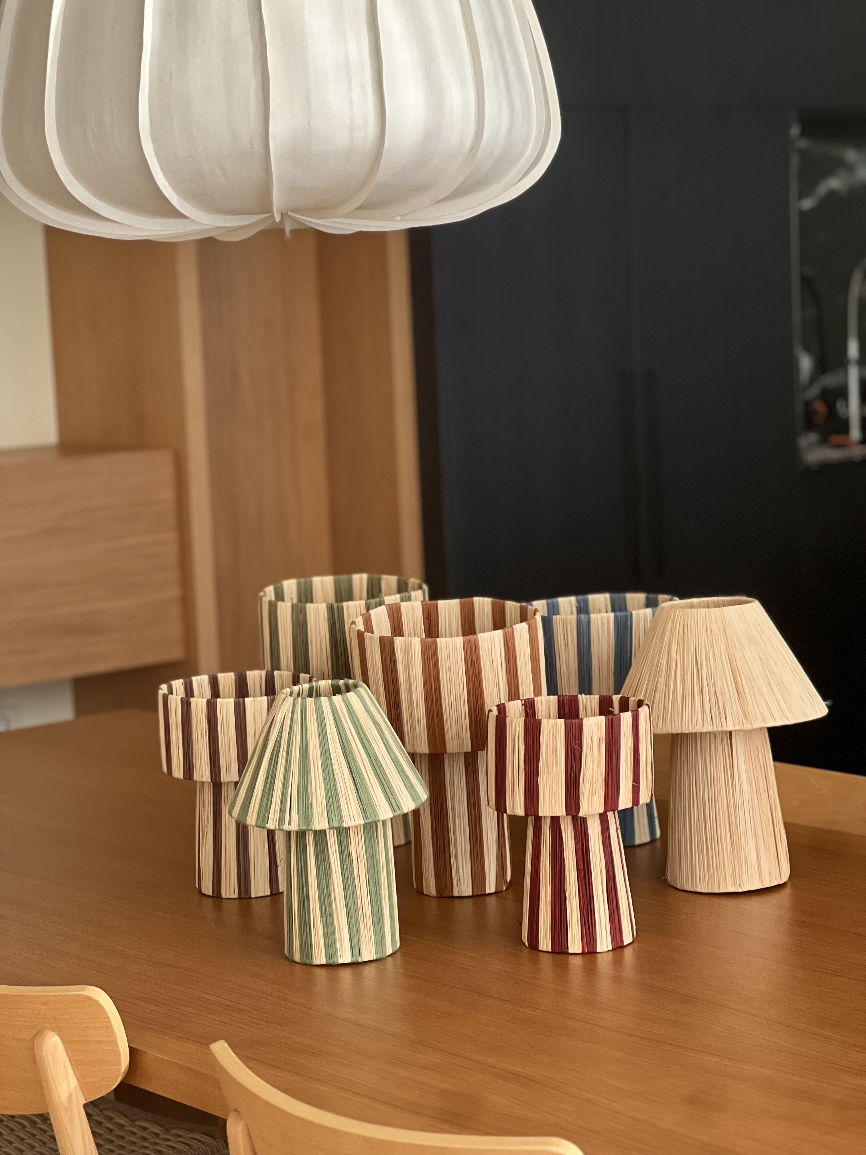 Lámpara seta natural 