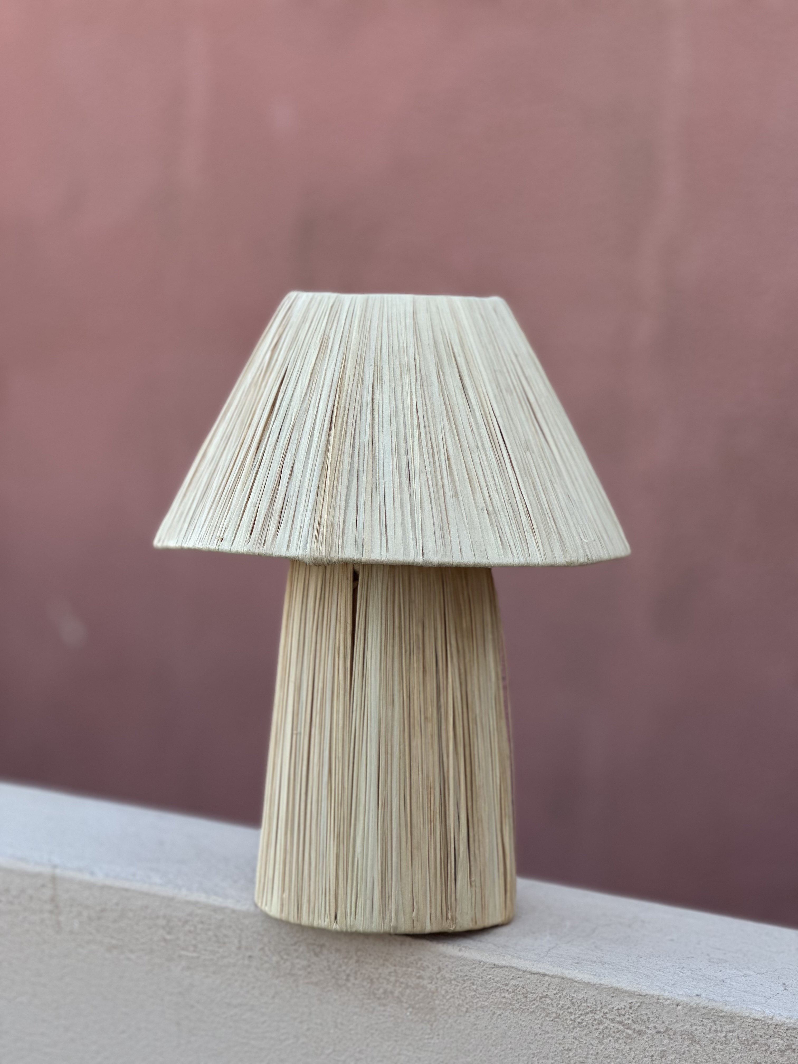 Lámpara seta natural 