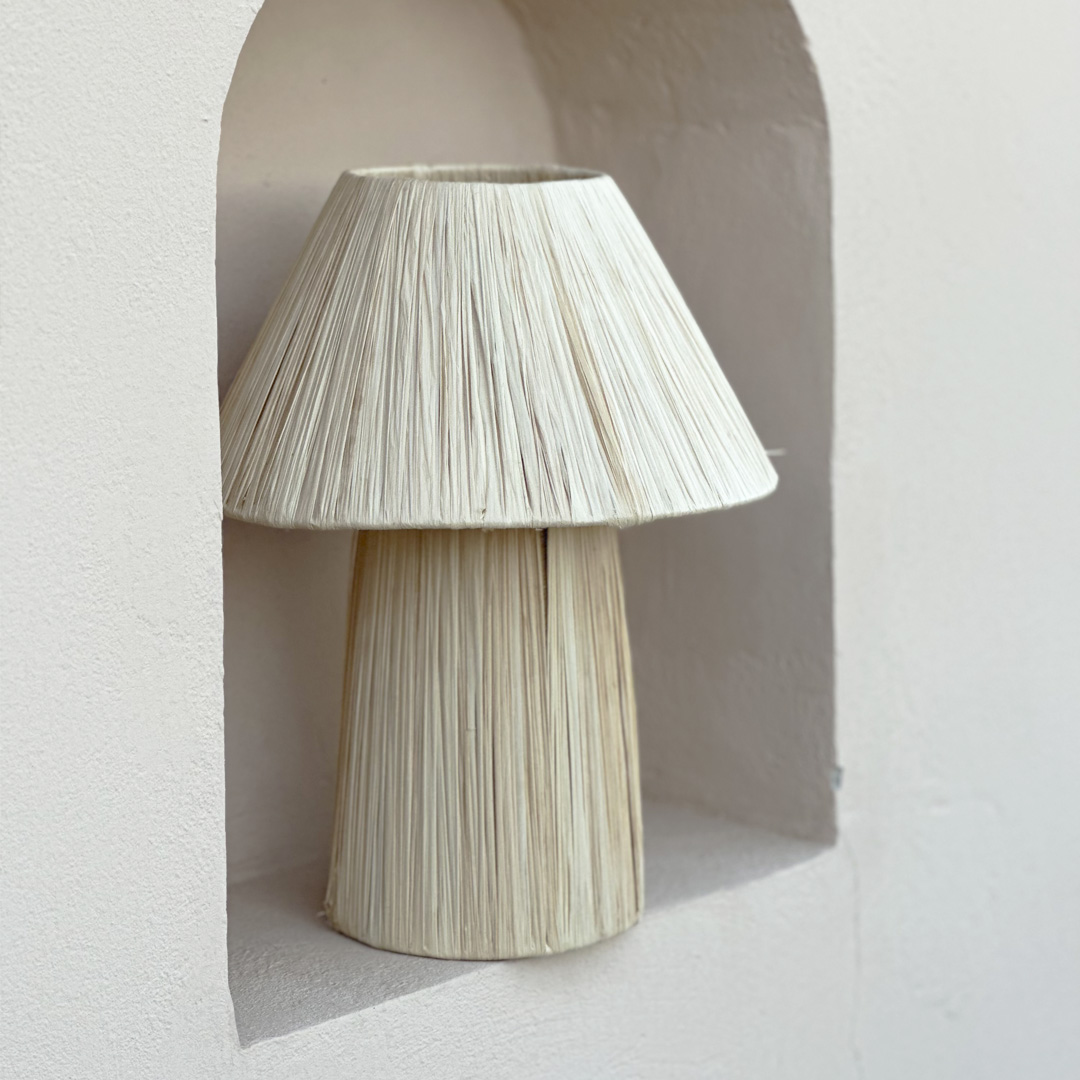 Lámpara seta natural