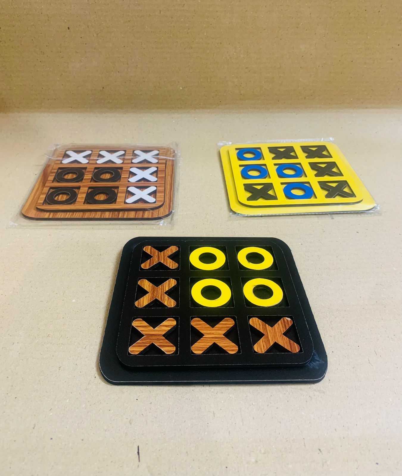 Tic Tac Toe Wooden Game