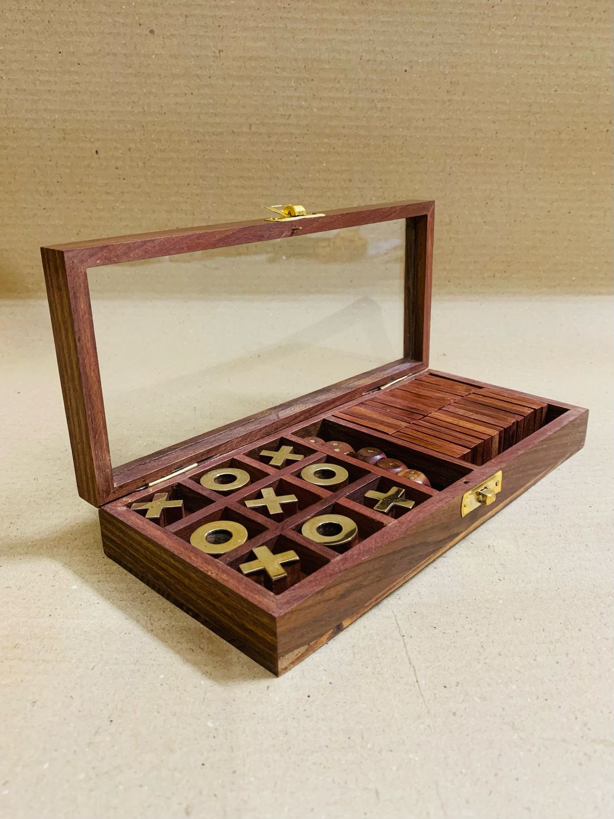 Wooden Tic Tac Toe Game Set