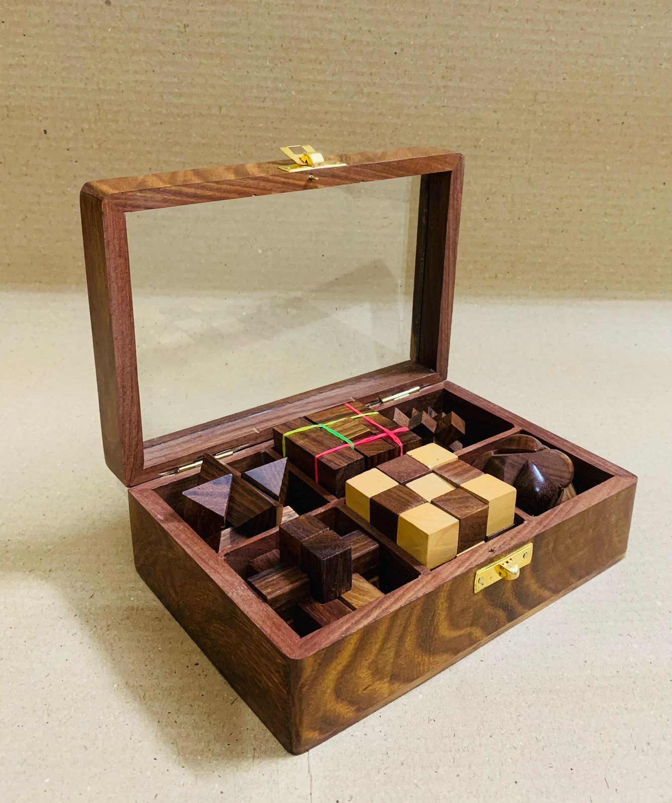 Wooden Puzzle Box Set