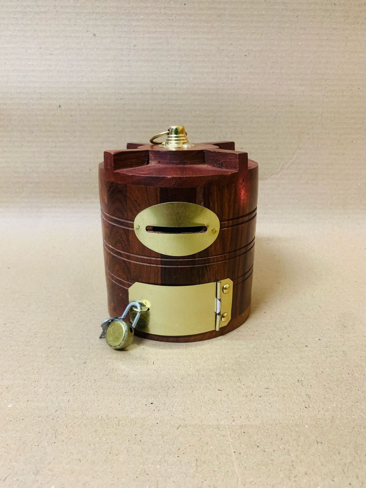 Vintage Wooden Money Box