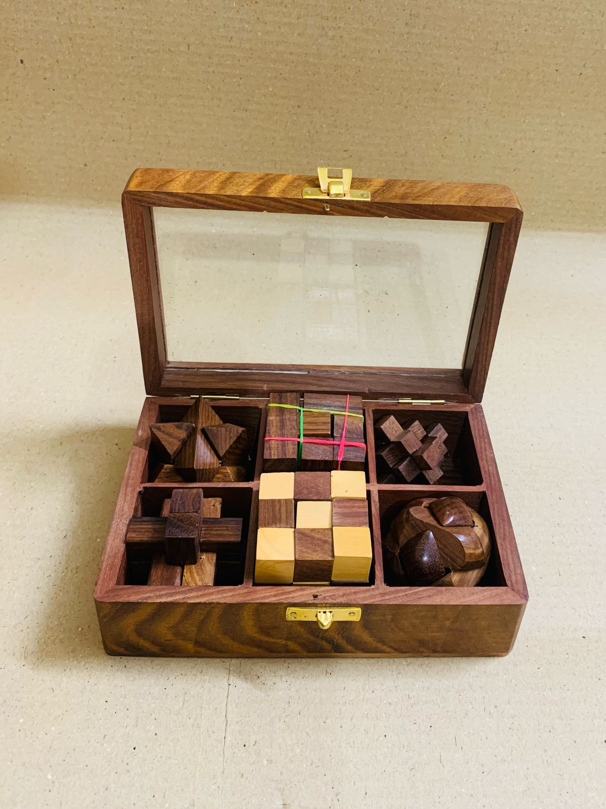 Wooden Puzzle Box Set