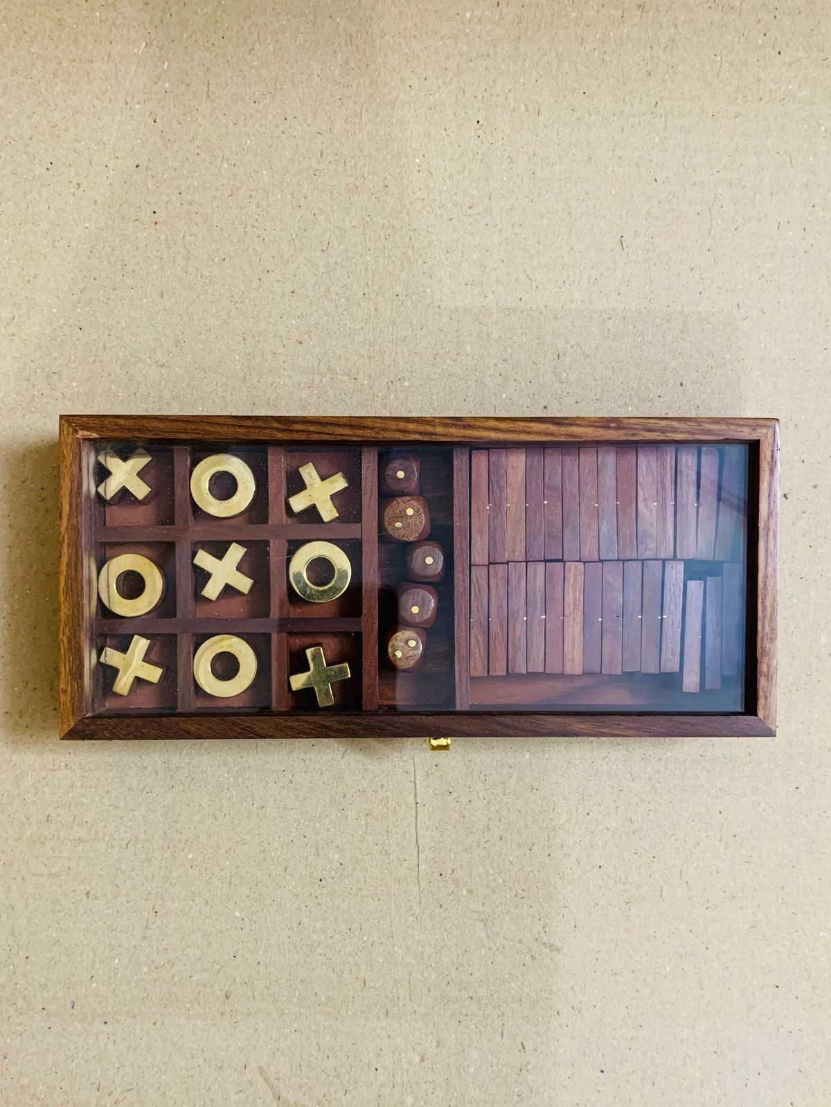 Wooden Tic Tac Toe Game Set