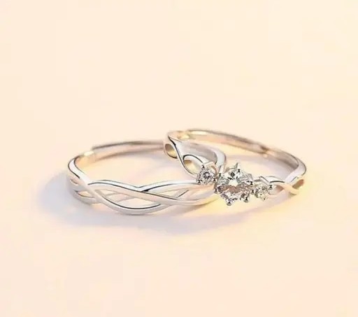 Couple Rings | Fashionable Men Women Rings | Valentine Rings | Silver Plated Rings | Rings for your Love | Adorable Cute Rings |Gifts for Girlfriend
