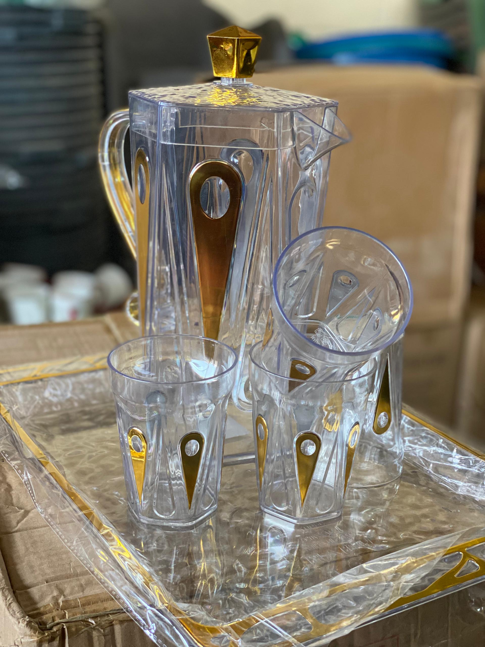 Carafe 6pcs mélamine 