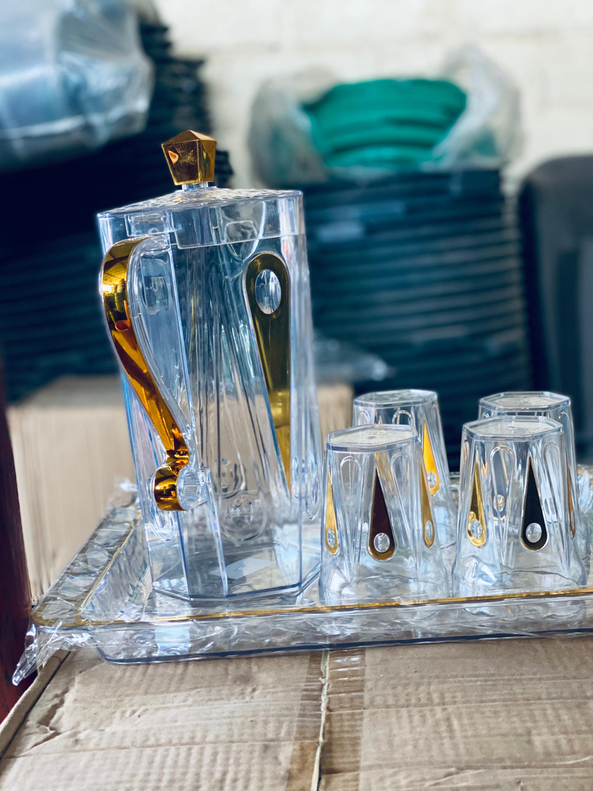 Carafe 6pcs mélamine 
