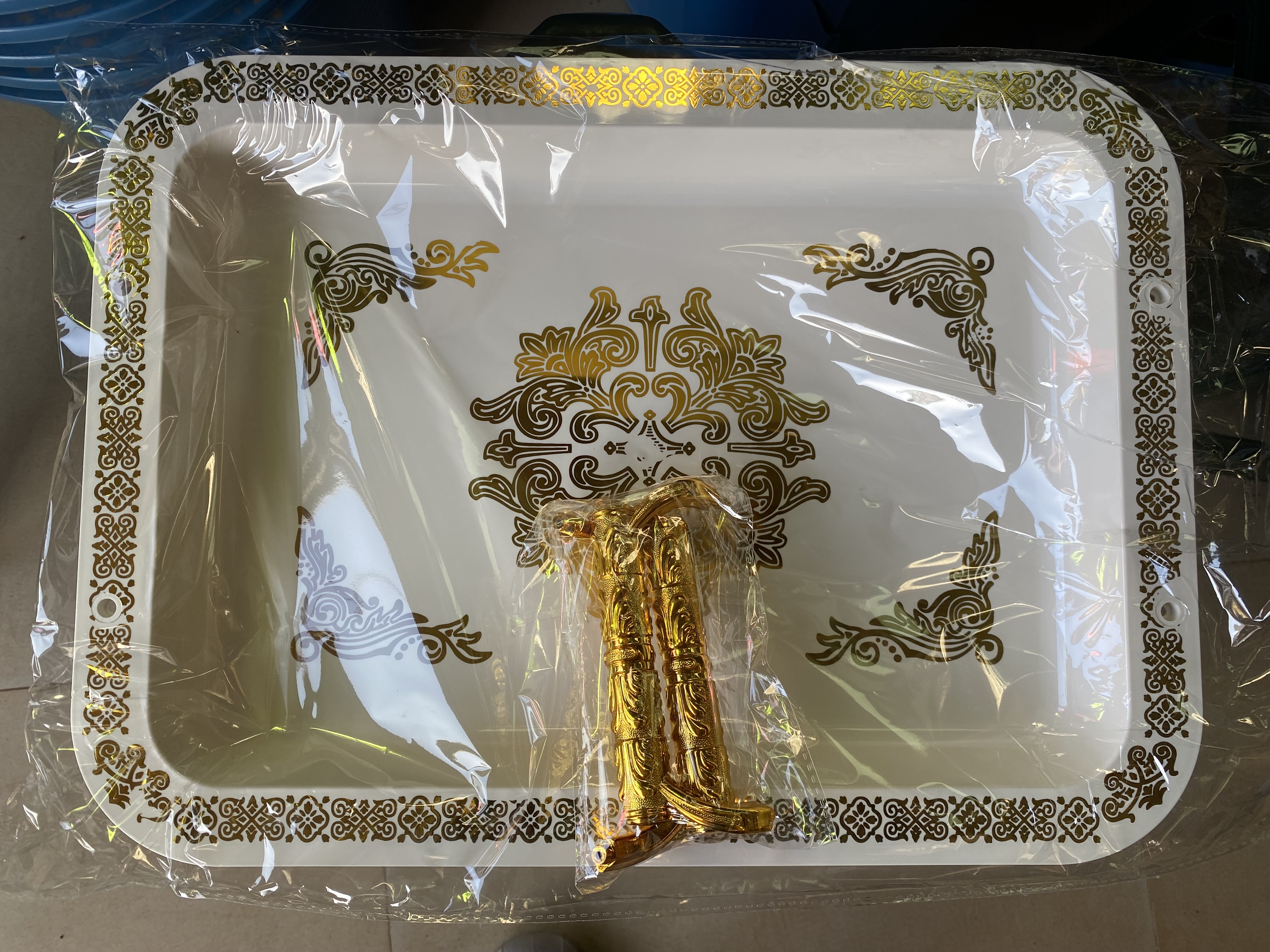 Plateau rectangulaire décoratif
