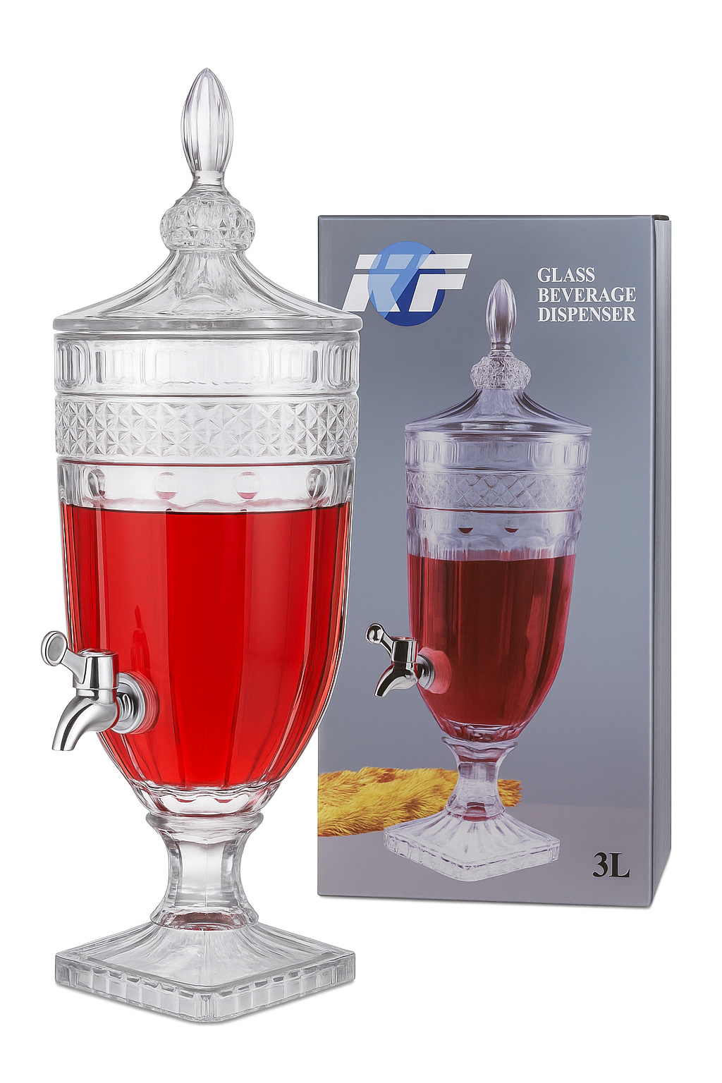 Distributeur de boisson en verre(Fontaines Jus)