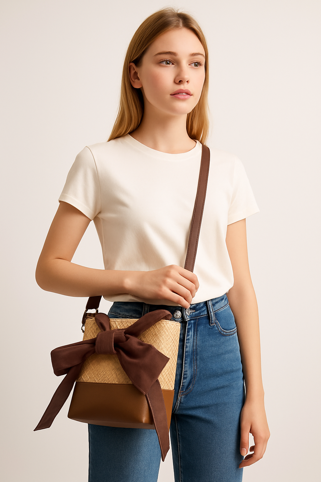 Petit Ruban Boho – Sac en rotin fait main, chic & écolo
