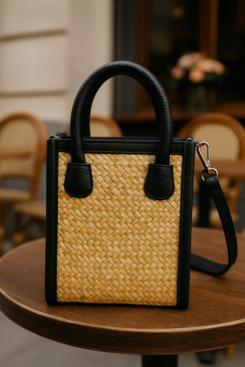 Mini Chic - Sac Bandoulière en Rotin