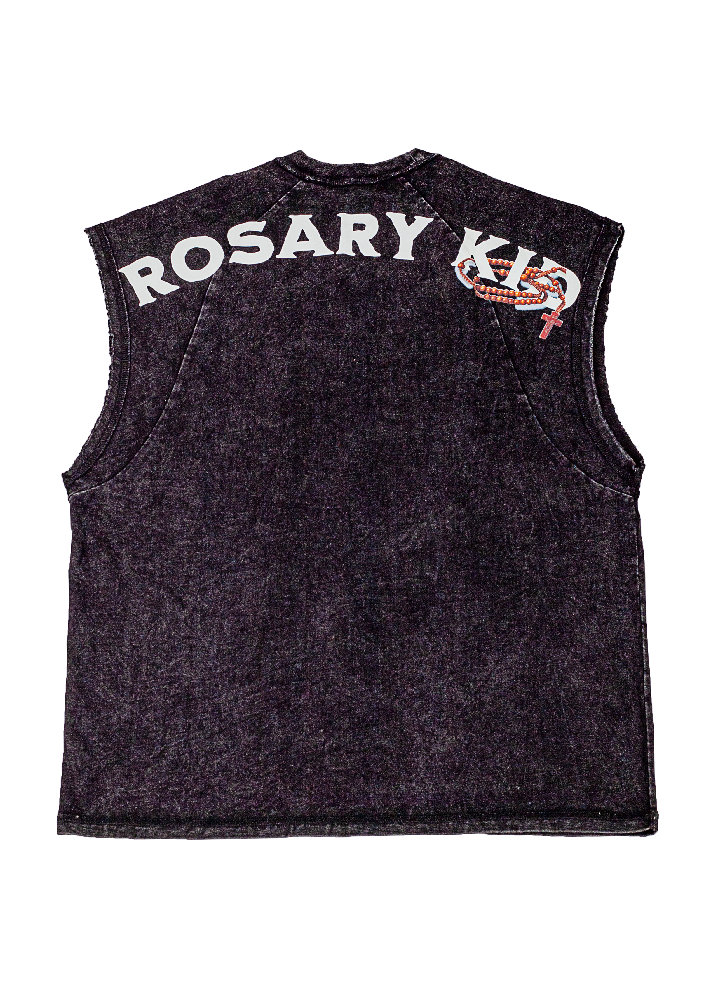 Rosary Kid Acid wash TankTop (Black)