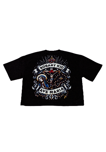 Rosary Kid CropTop (Black)