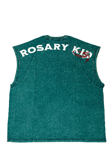 Rosary Kid Acid wash TankTop (Green)