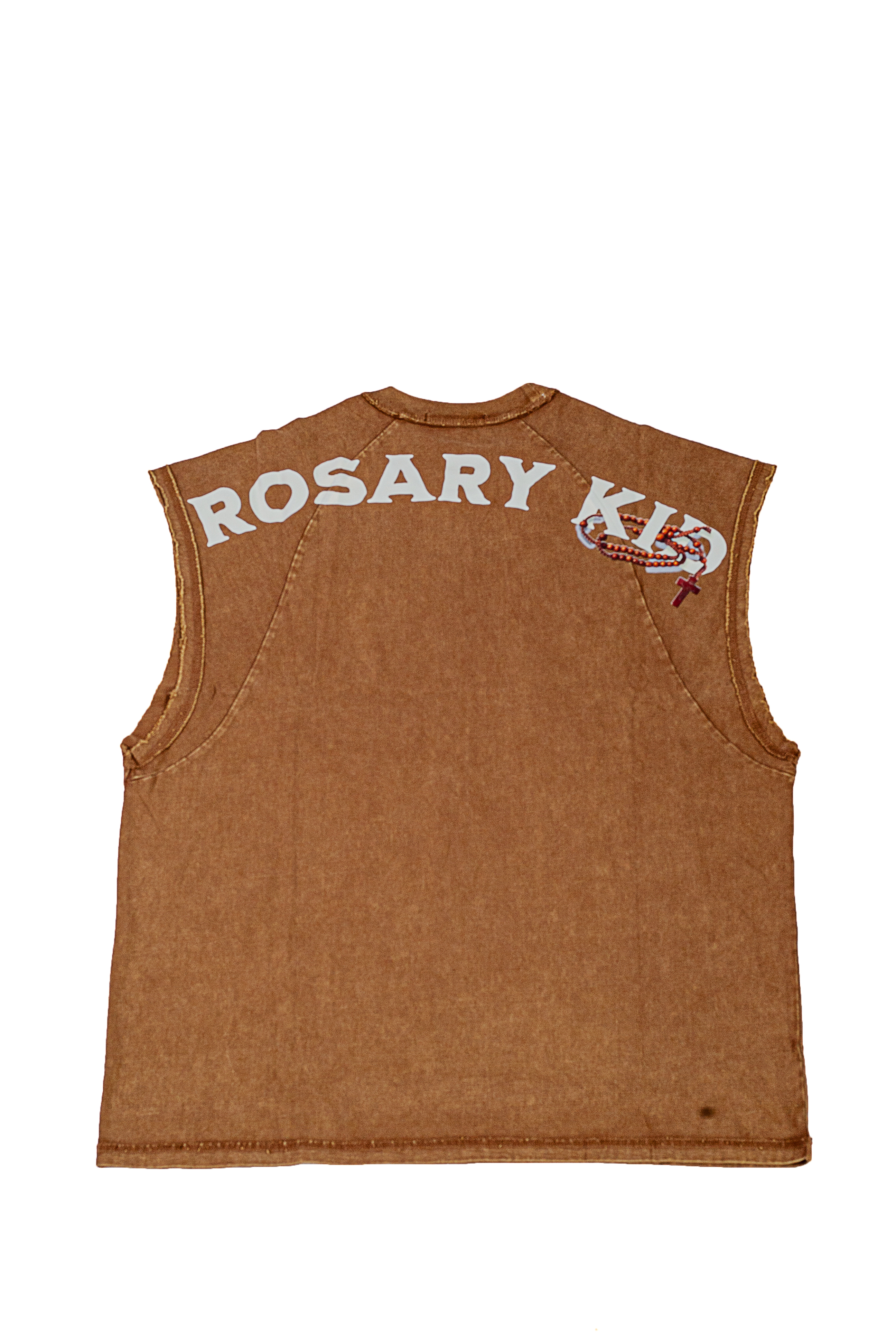 Rosary Kid Acid wash TankTop (Brown)