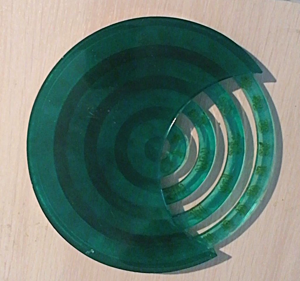 Calendrier lunaire/ ramadan vert en résine époxy à 100%