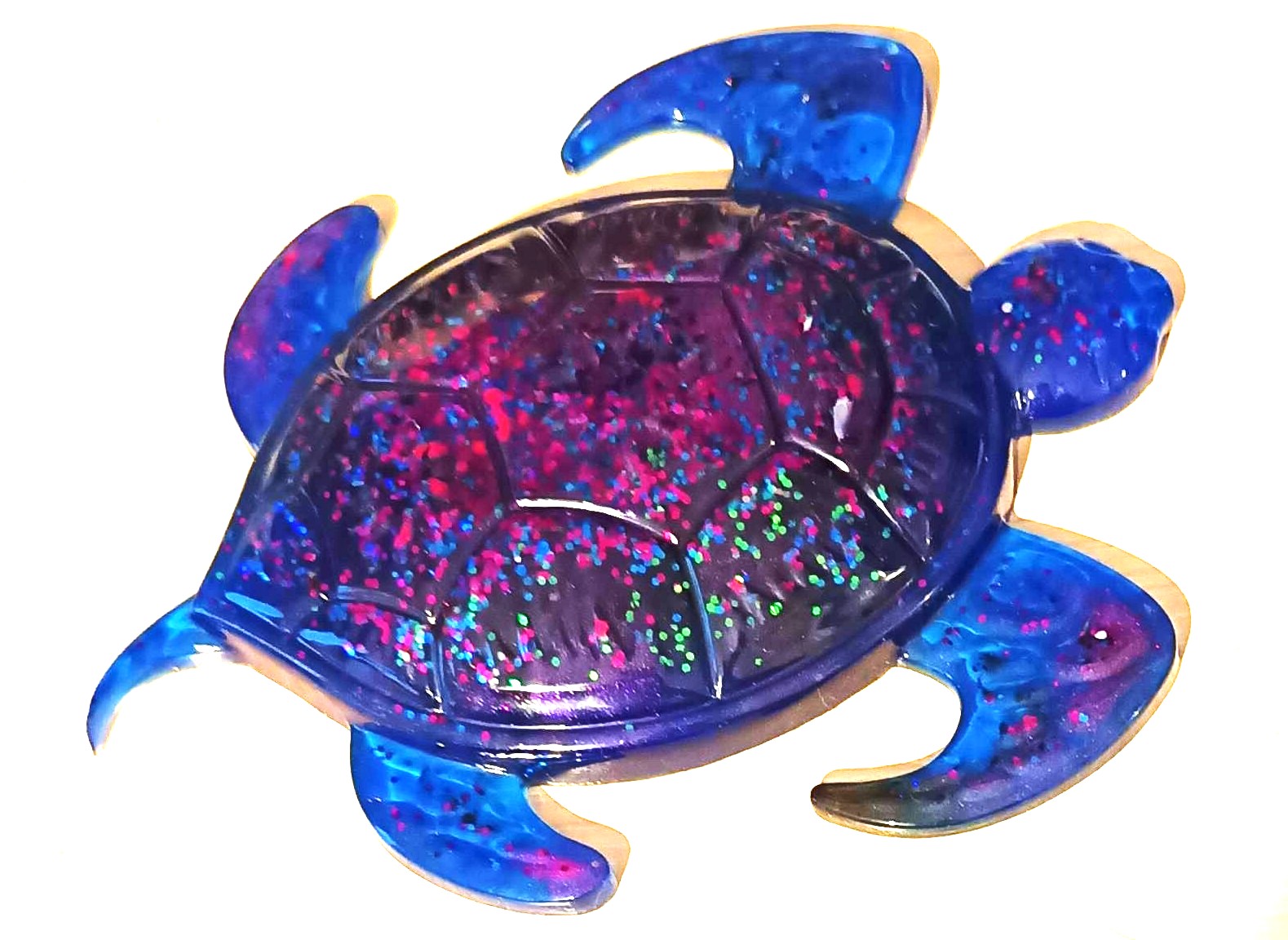 Tortue couleur galaxie 18/16cm