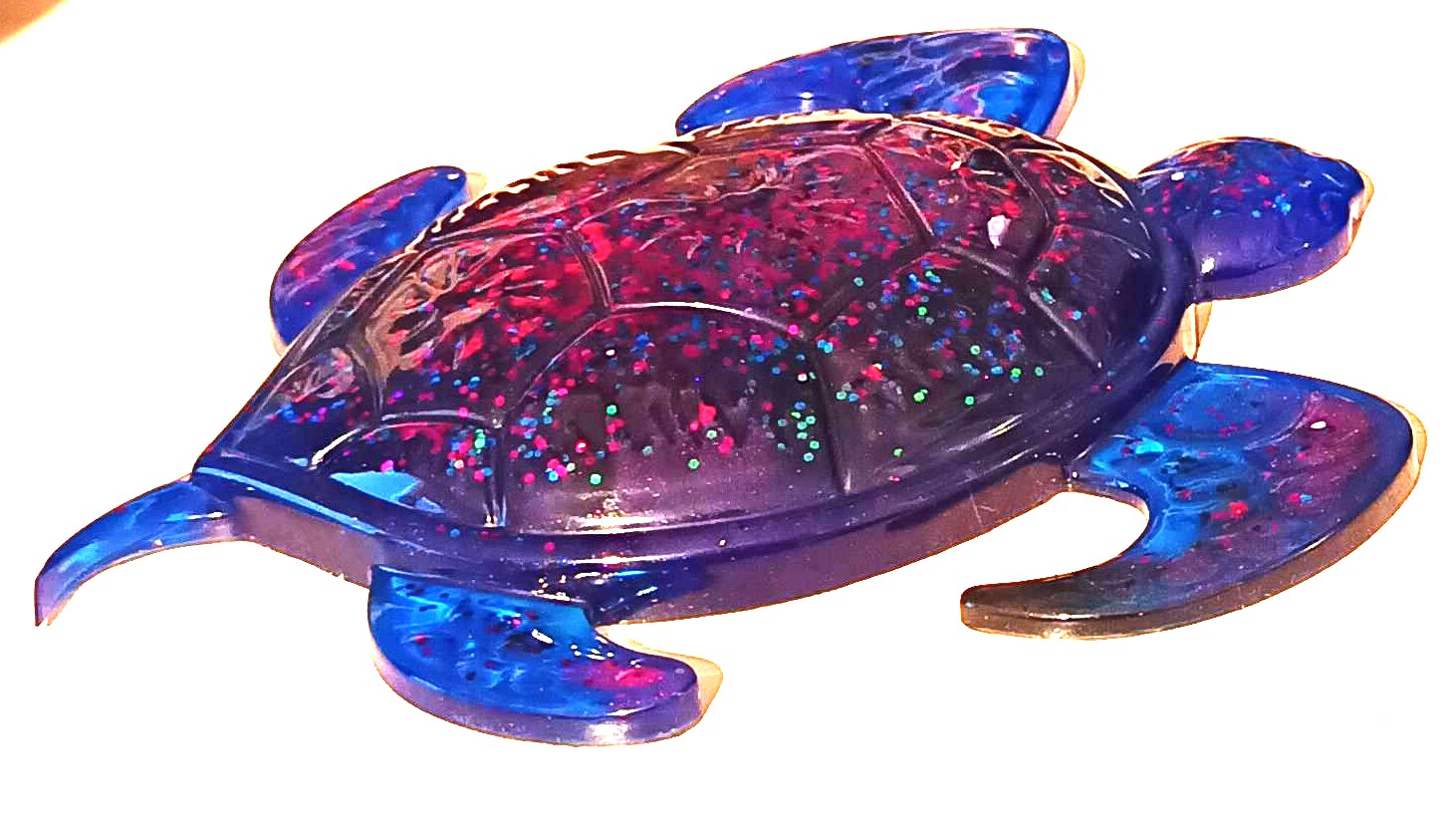 Tortue couleur galaxie 18/16cm