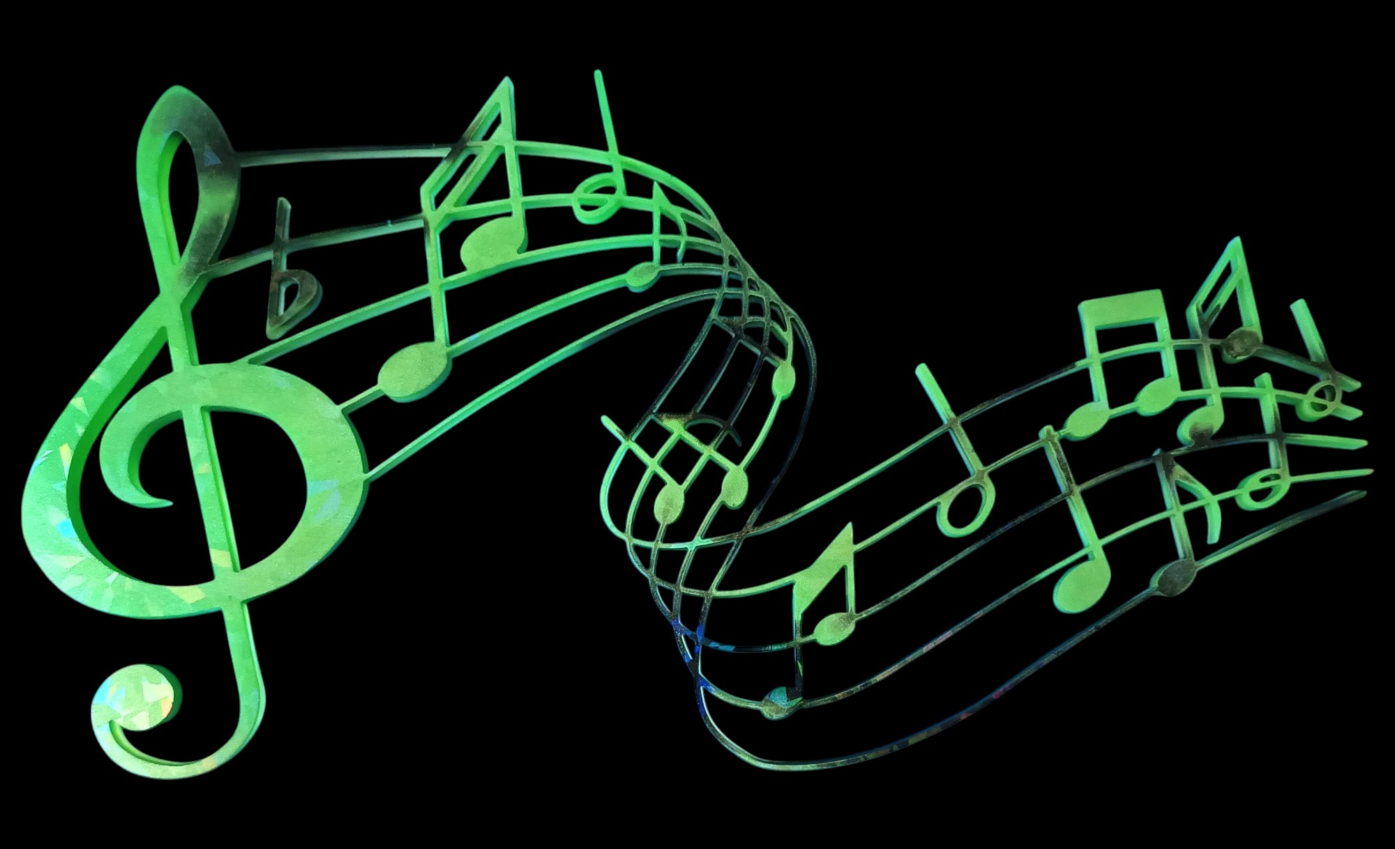 Applique murale notes de musique 40cm X 25cm