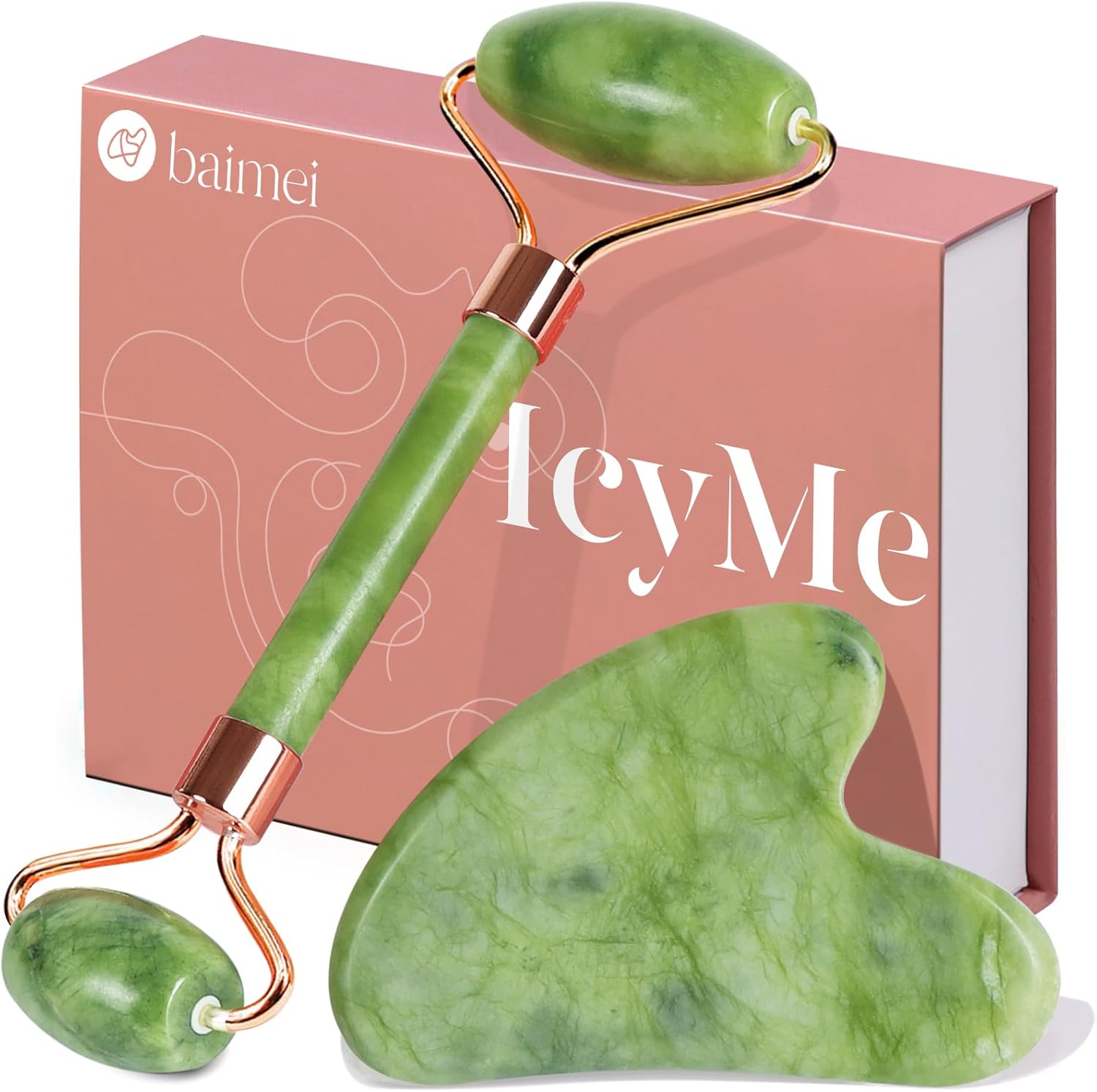 Jade Roller and Gua Sha Set