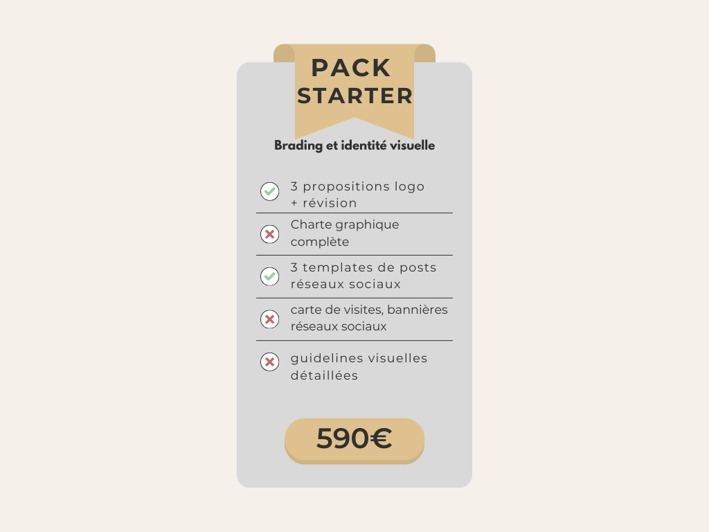 Branding et identité Visuelle / PACK STARTER
